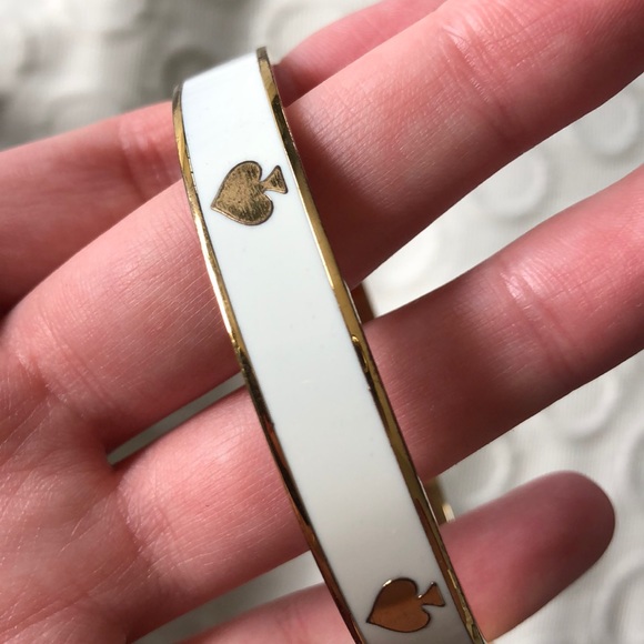 Kate Spade White Logo Enamel Bracelet - Picture 8 of 11